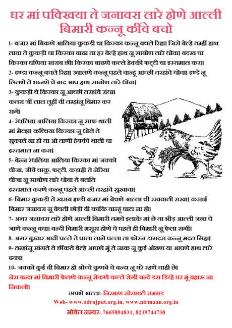 घर मां पक्‍खिया ते जनावरा लारे होणे आल्‍ली बिमारी कन्‍नू कींवे बचो